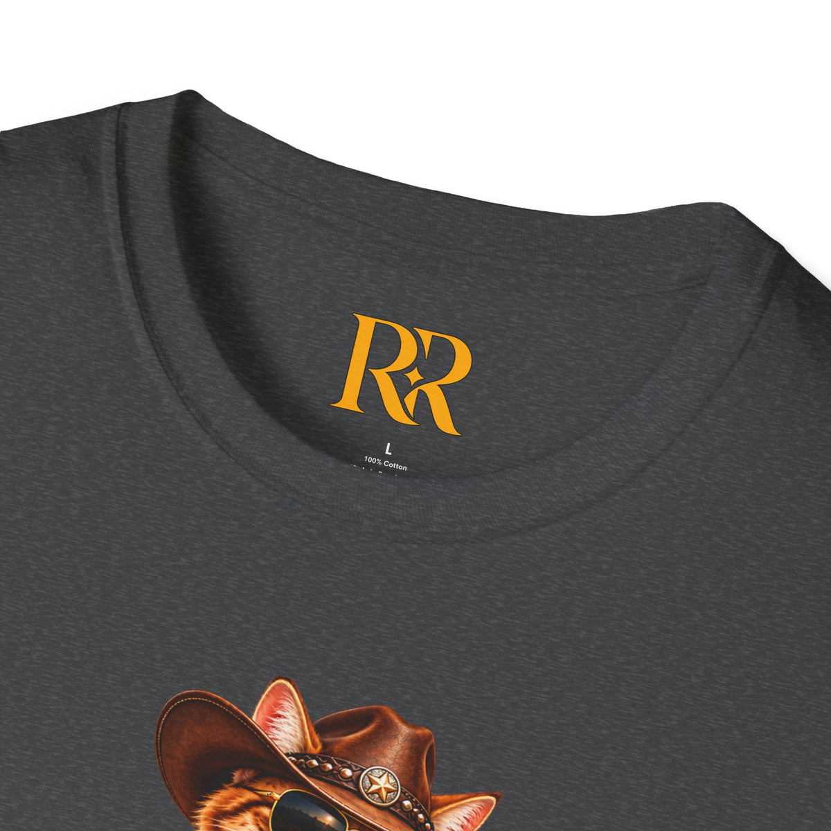 Funny Cowboy Cat T-Shirt – Western Animal Graphic Tee