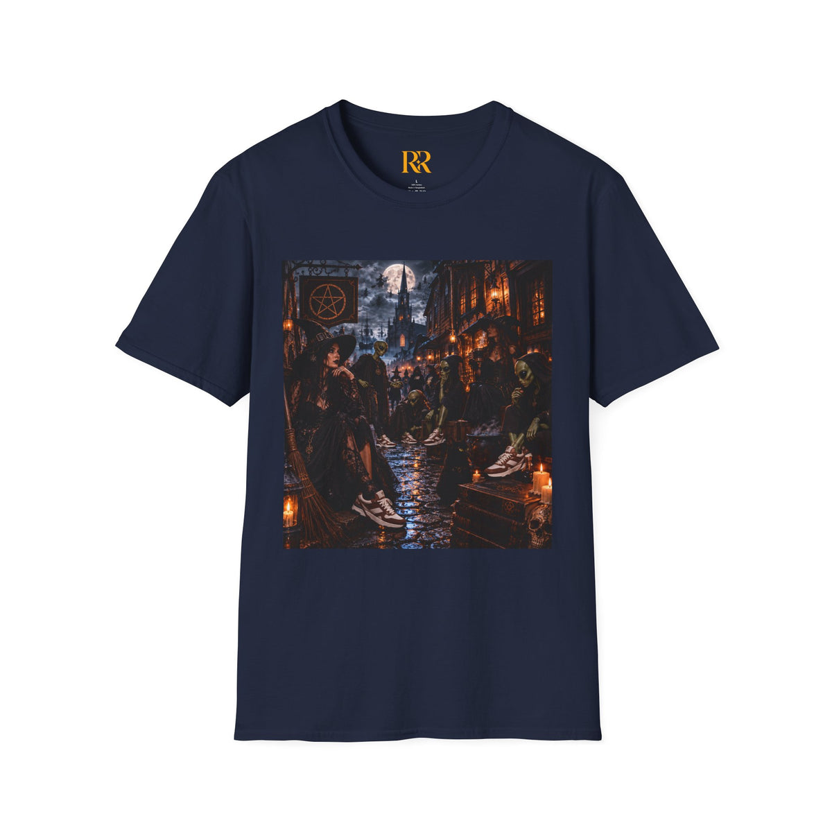 Dark Gothic Medieval Tavern Scene T-Shirt