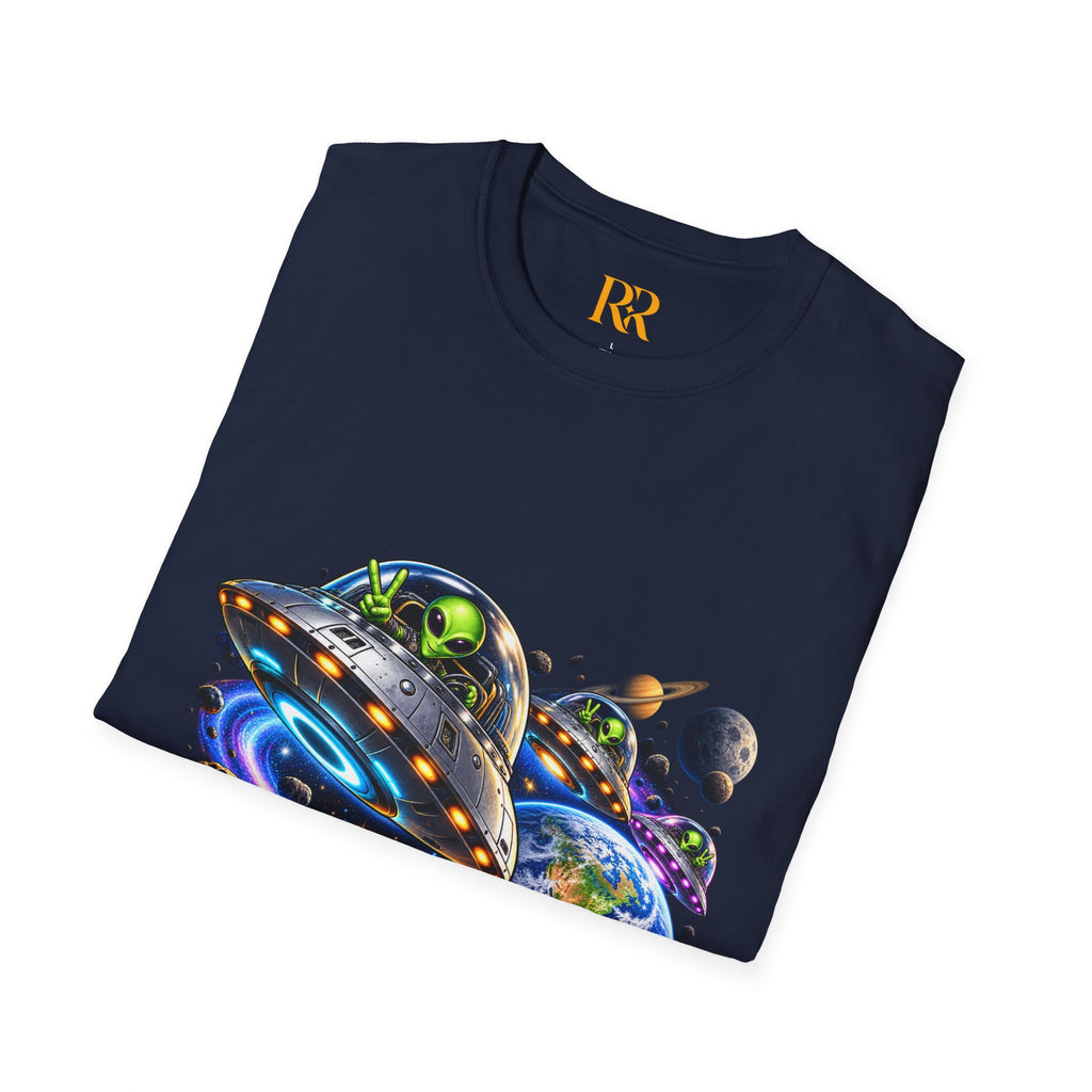 Cosmic UFO Alien Space Adventure T-Shirt
