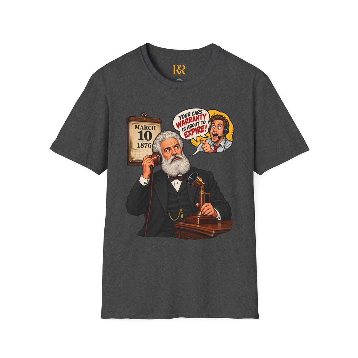 Alexander Graham Bell Telephone Patent T-Shirt – March 10, 1876 History Gift