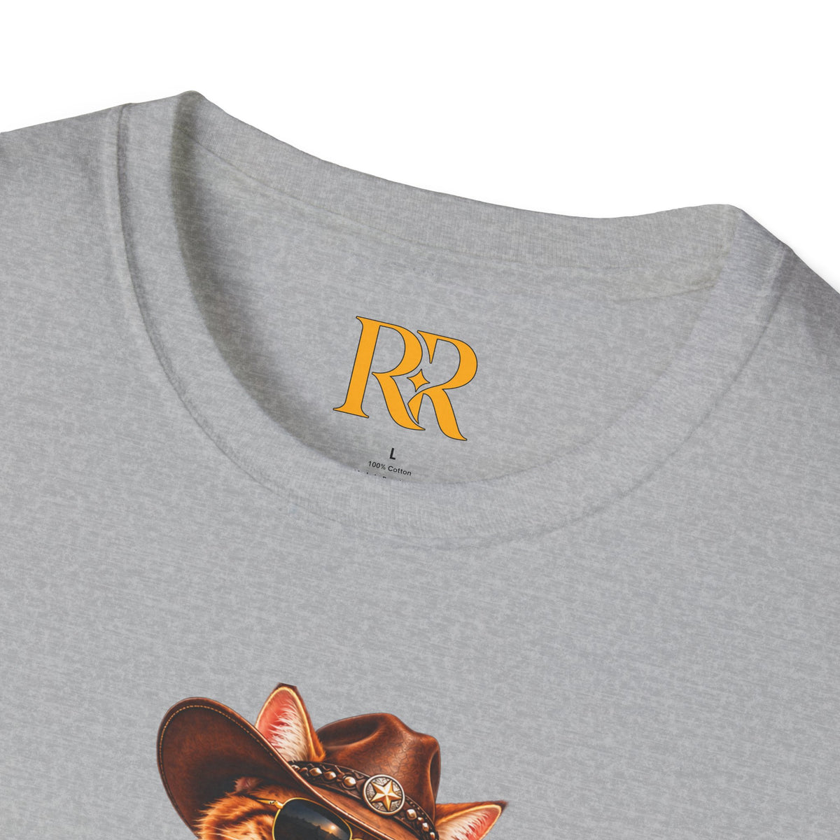 Funny Cowboy Cat T-Shirt – Western Animal Graphic Tee