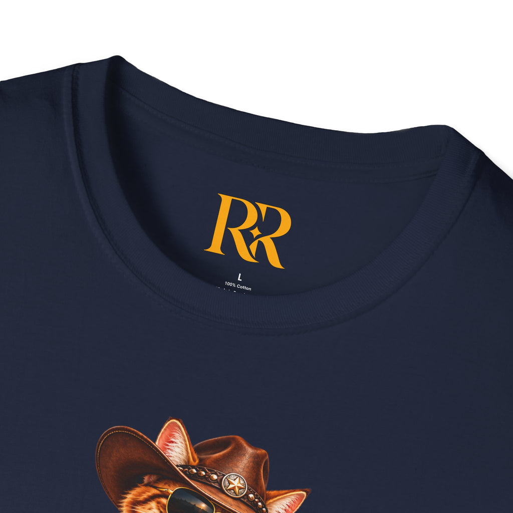 Funny Cowboy Cat T-Shirt – Western Animal Graphic Tee