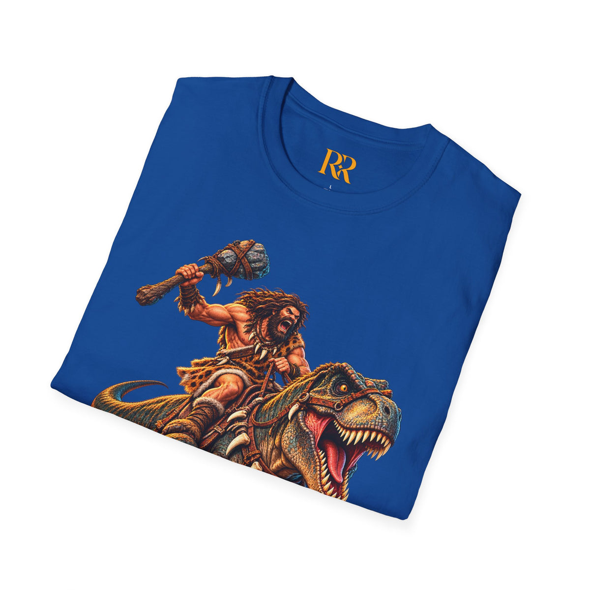 Caveman Riding T-Rex Dinosaur T-Shirt