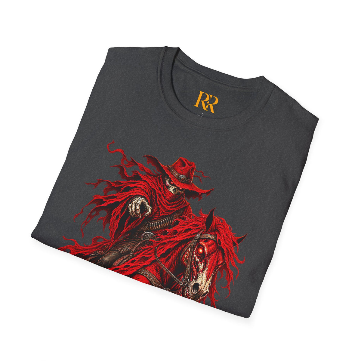 Red Gothic Horse Rider T-Shirt