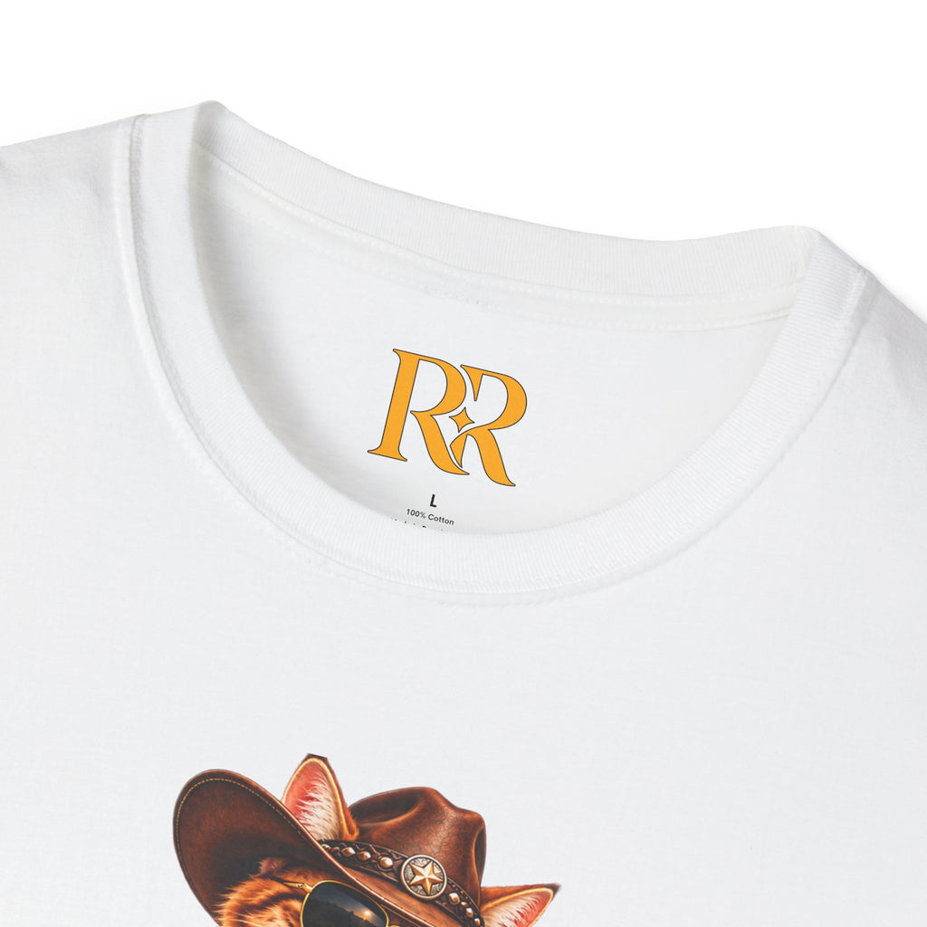 Funny Cowboy Cat T-Shirt – Western Animal Graphic Tee