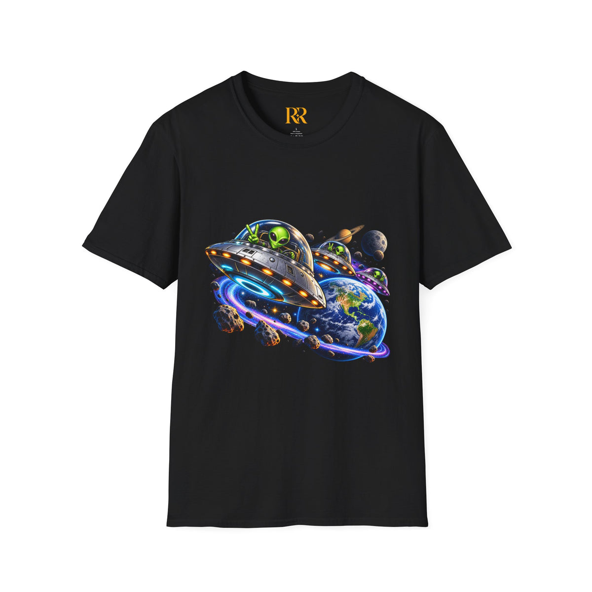 Cosmic UFO Alien Space Adventure T-Shirt