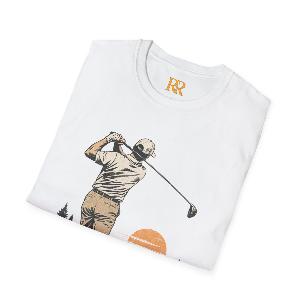Vintage Golfer Sunset Fairway T-Shirt