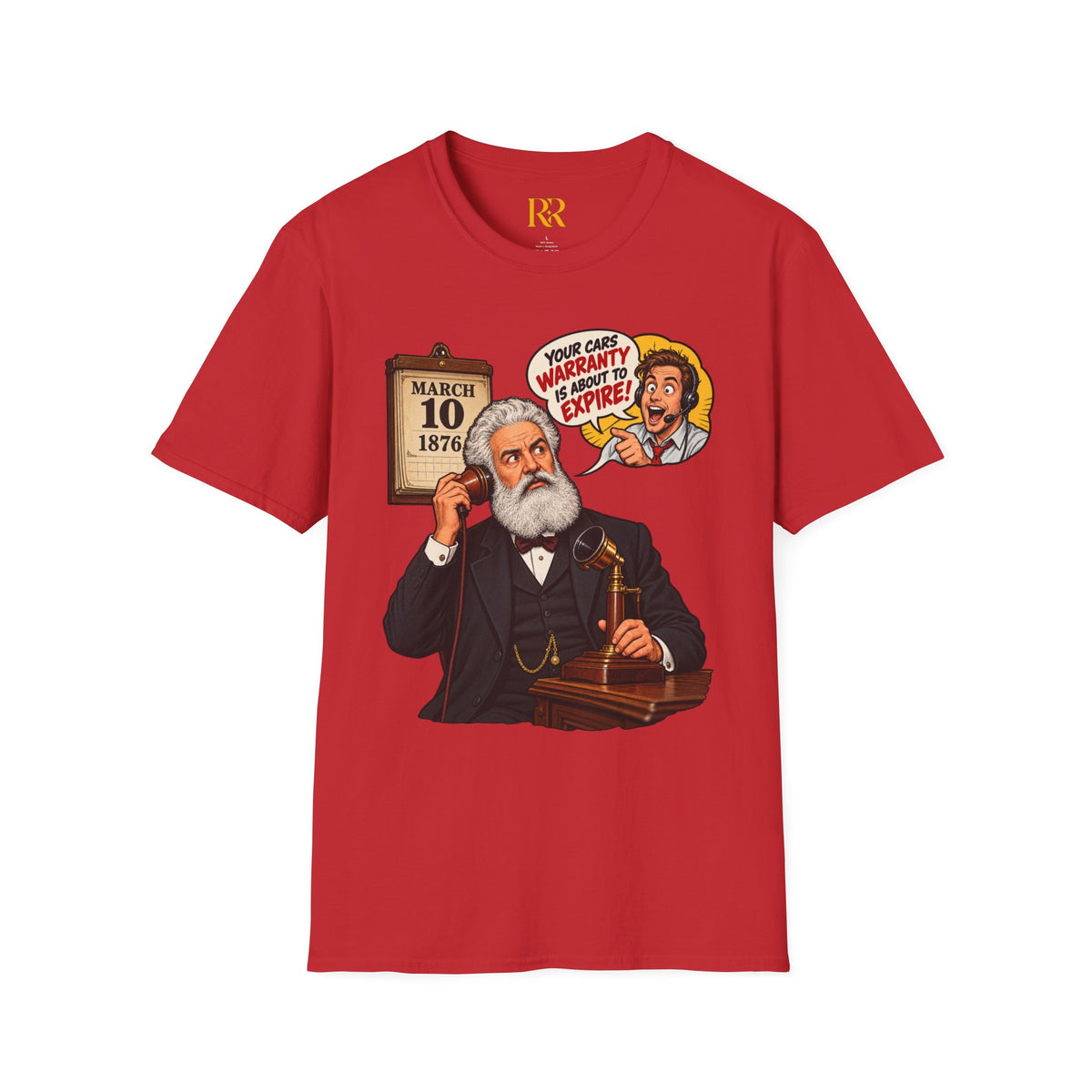 Alexander Graham Bell Telephone Patent T-Shirt – March 10, 1876 History Gift