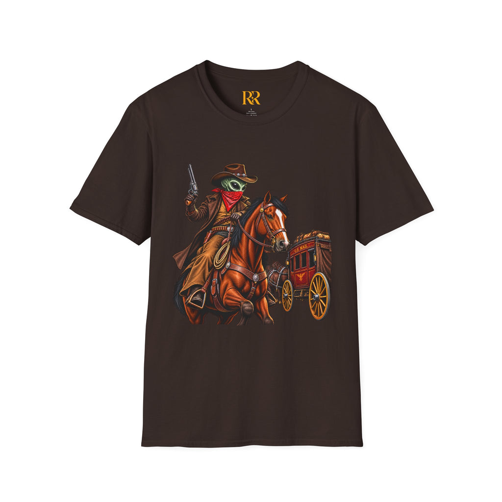Vintage Cowboy Horse and Wagon Western T-Shirt
