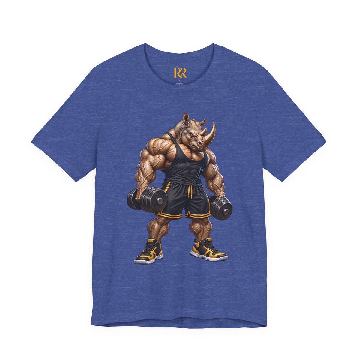 Muscular Rhino Weightlifter Graphic T-Shirt