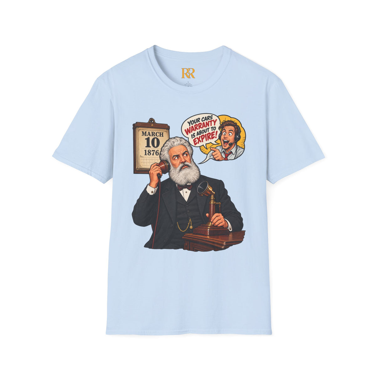 Alexander Graham Bell Telephone Patent T-Shirt – March 10, 1876 History Gift