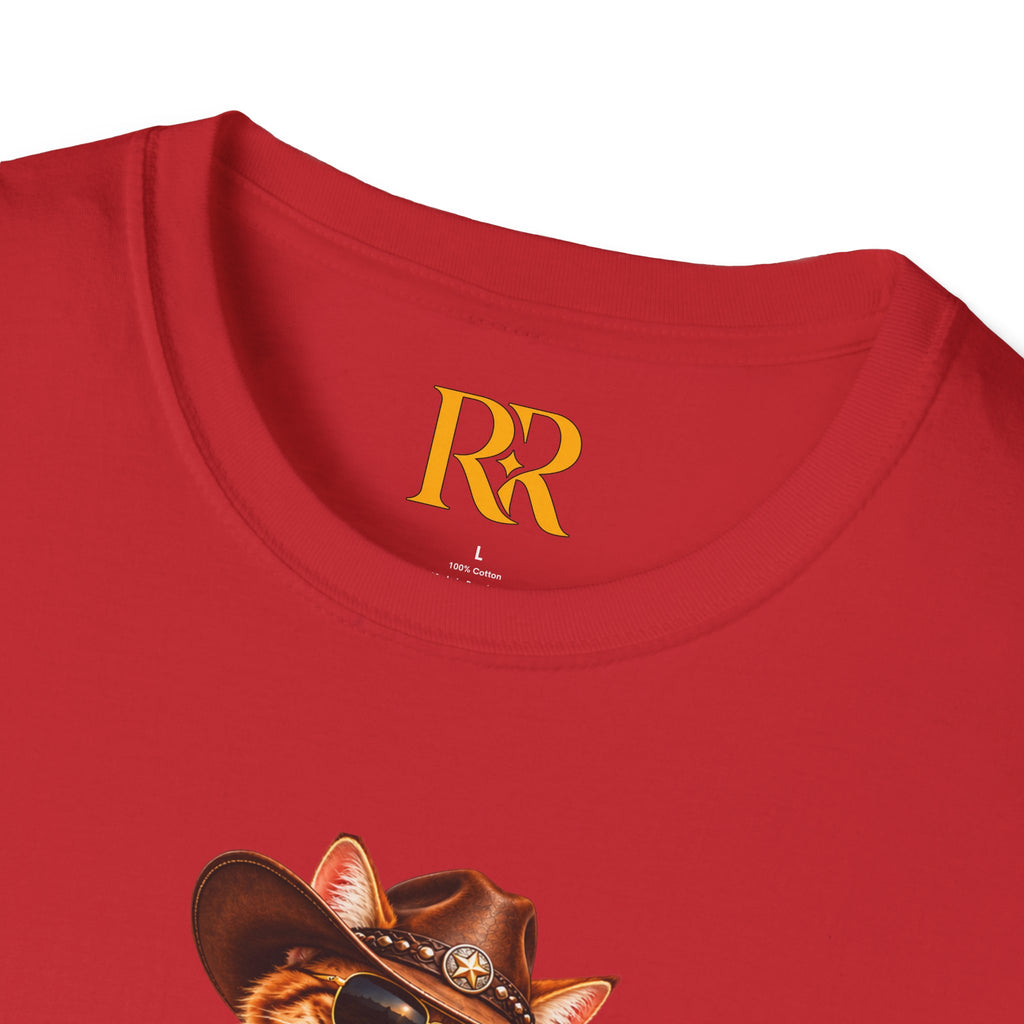Funny Cowboy Cat T-Shirt – Western Animal Graphic Tee