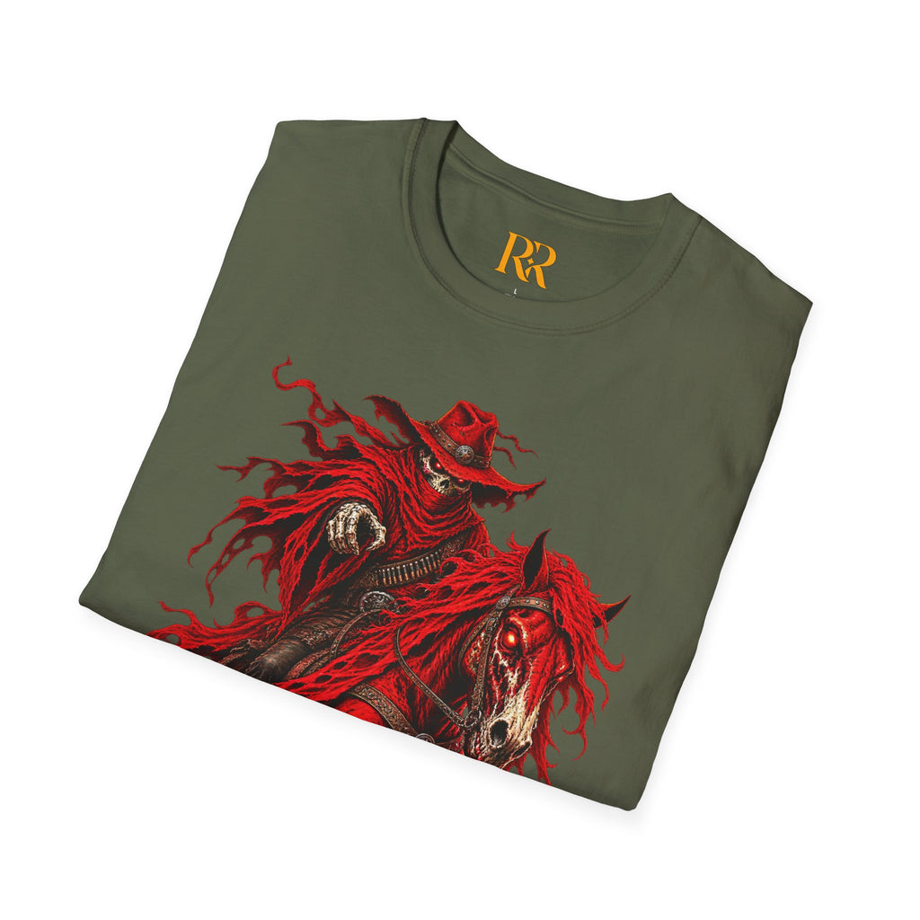 Red Gothic Horse Rider T-Shirt