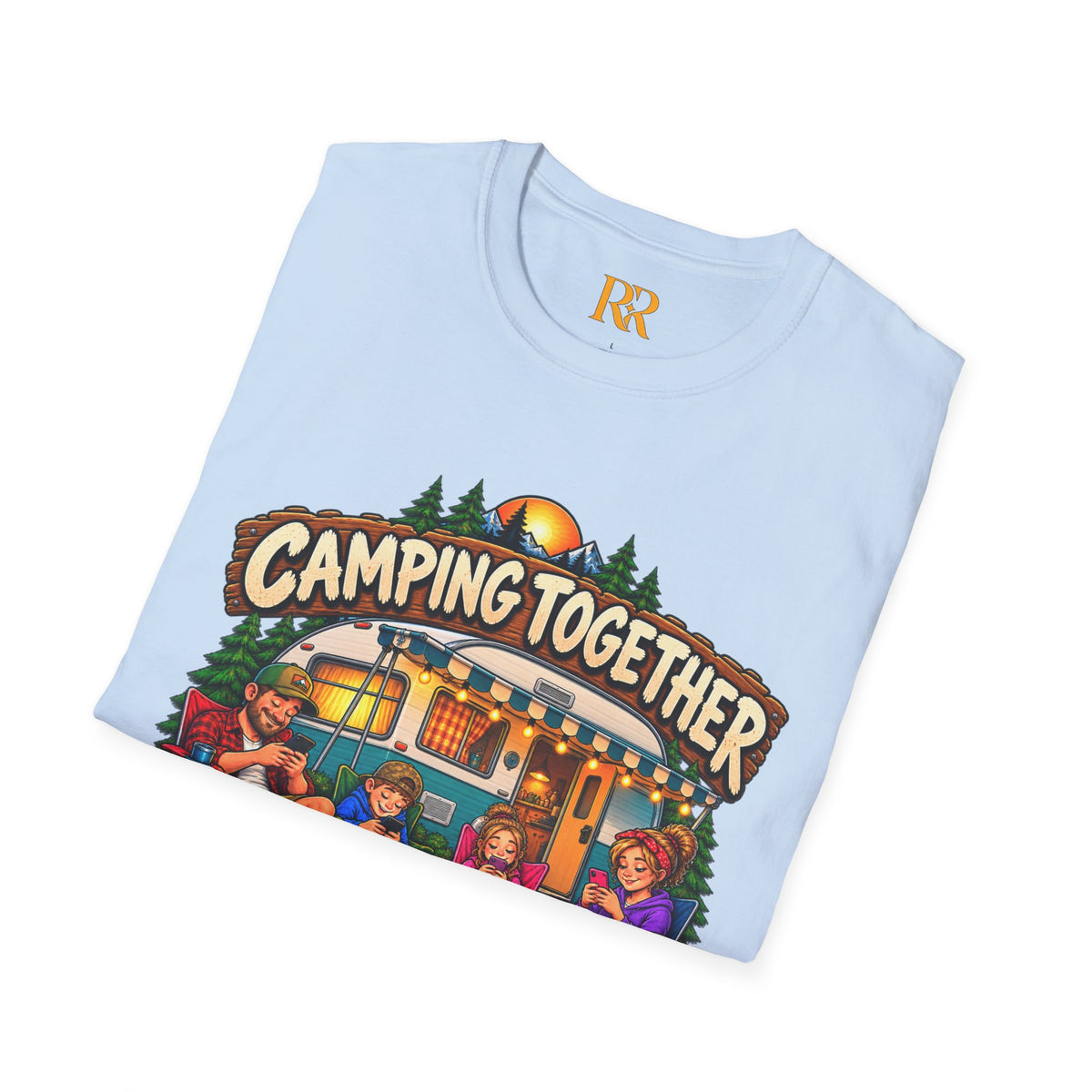 Camping Together Campfire Family Camping T-Shirt