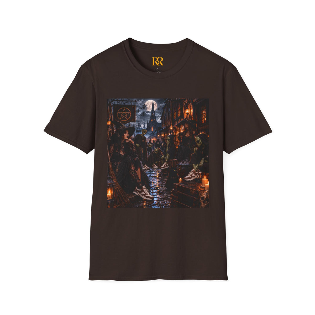 Dark Gothic Medieval Tavern Scene T-Shirt