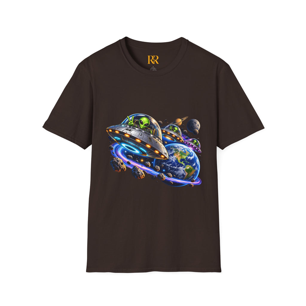 Cosmic UFO Alien Space Adventure T-Shirt