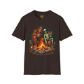 Bigfoot Camping Around the Campfire T-Shirt