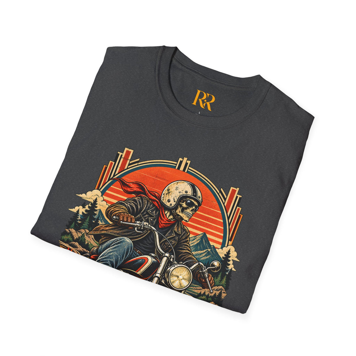 Skeleton Biker Motorcycle T-Shirt
