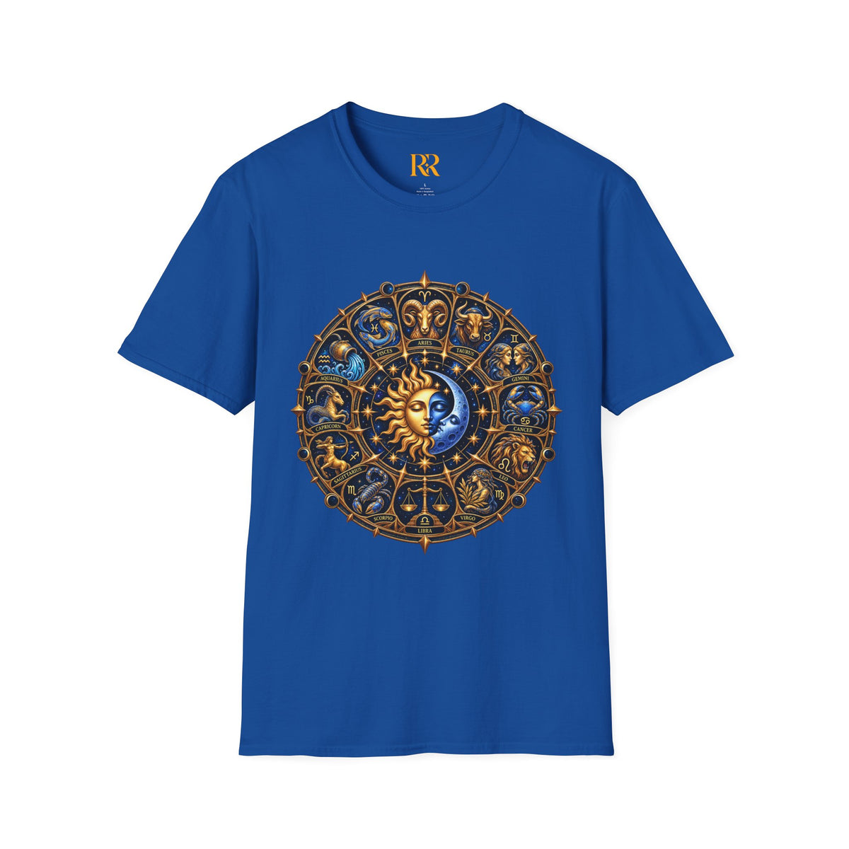 Celestial Sun and Moon Mandala T-Shirt