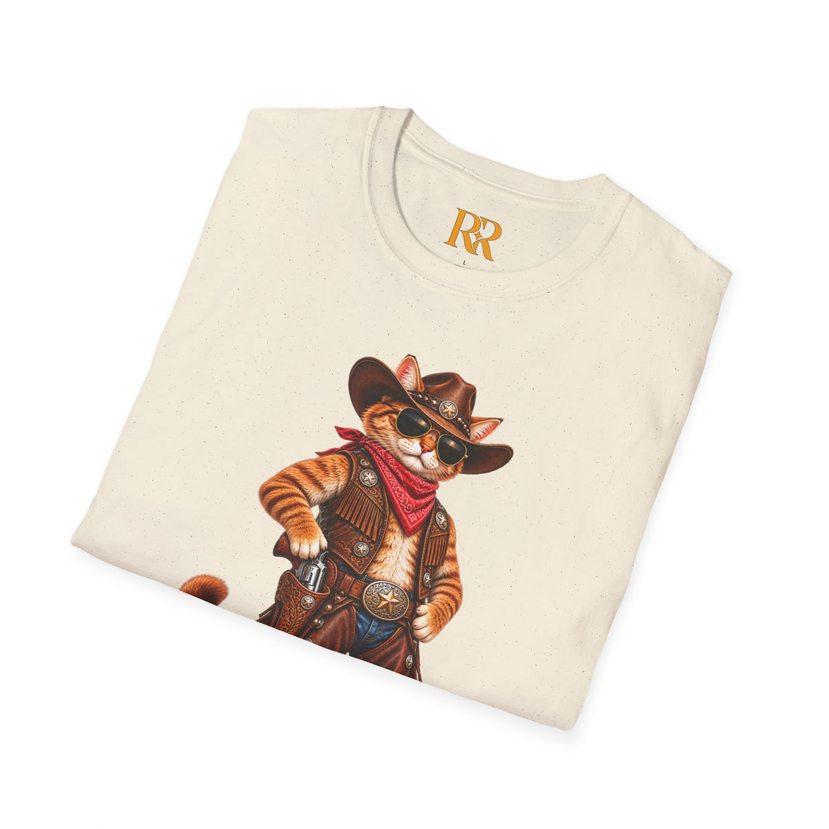 Funny Cowboy Cat T-Shirt – Western Animal Graphic Tee