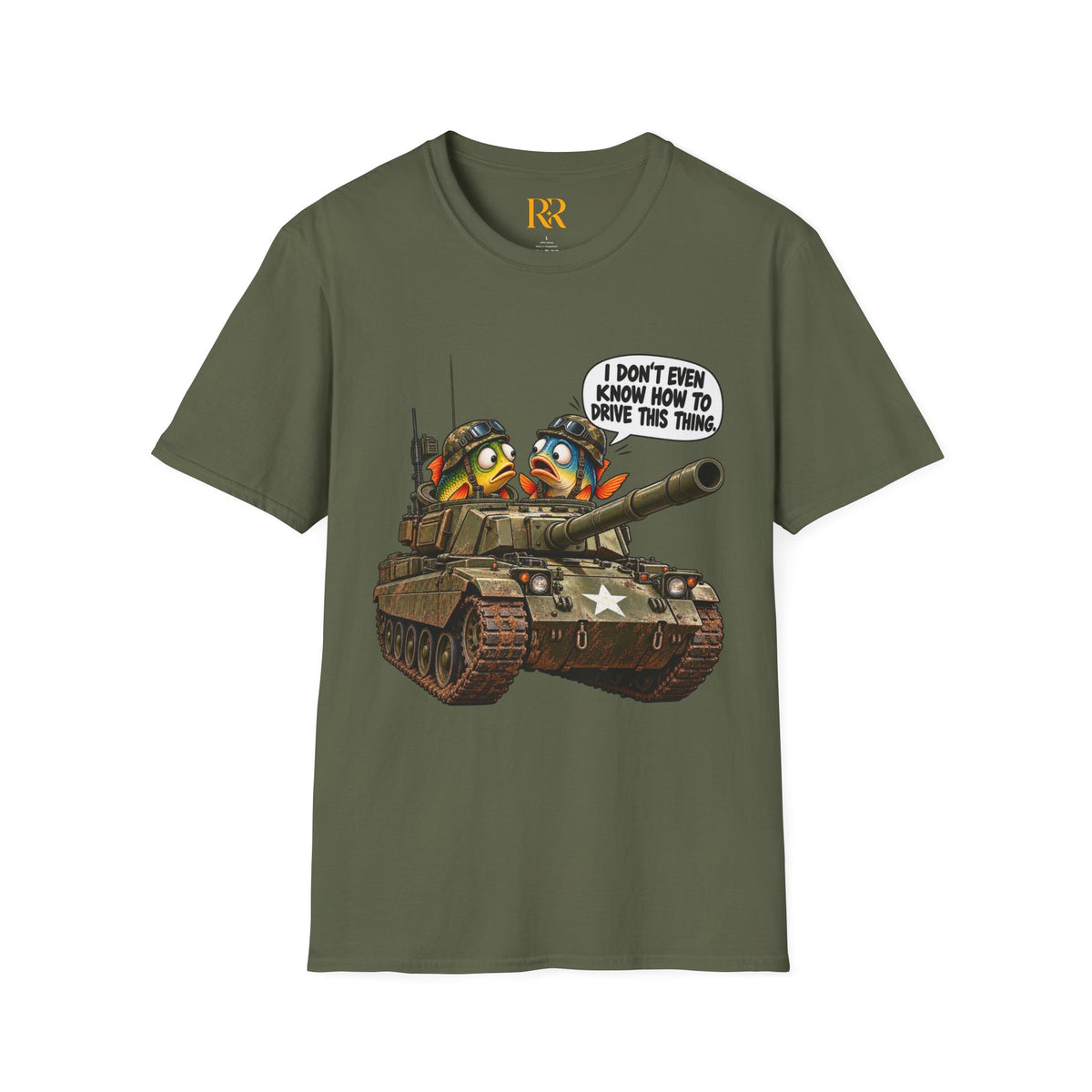 Funny Military Tank Crew T-Shirt – “I Don’t Even Know How to Drive This Thing”