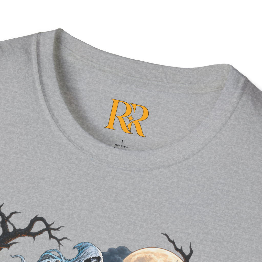 Dark Fantasy Grim Reaper Castle T-Shirt
