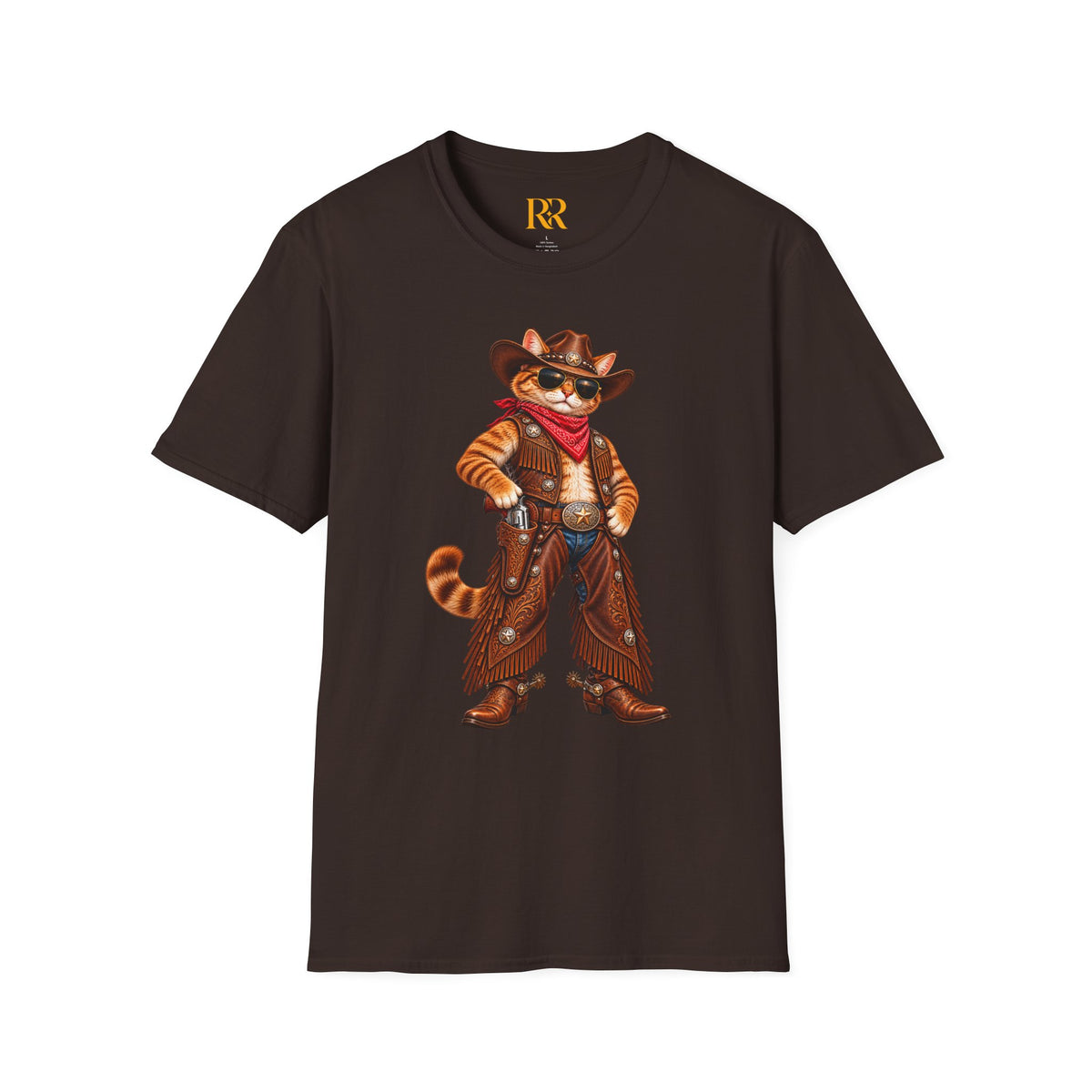 Funny Cowboy Cat T-Shirt – Western Animal Graphic Tee