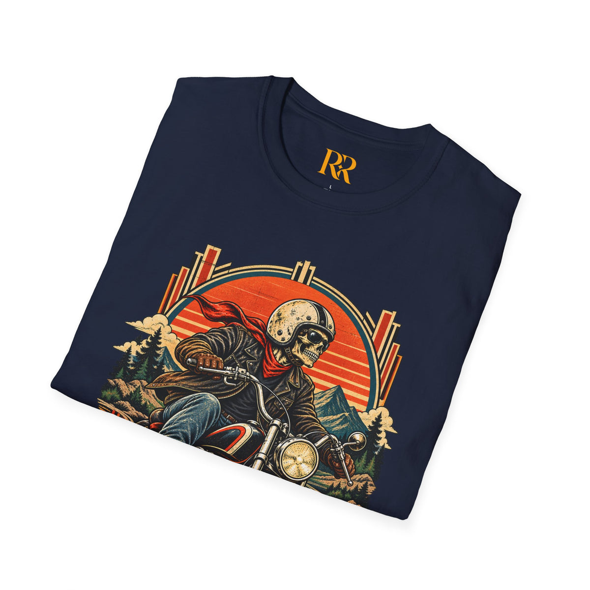 Skeleton Biker Motorcycle T-Shirt