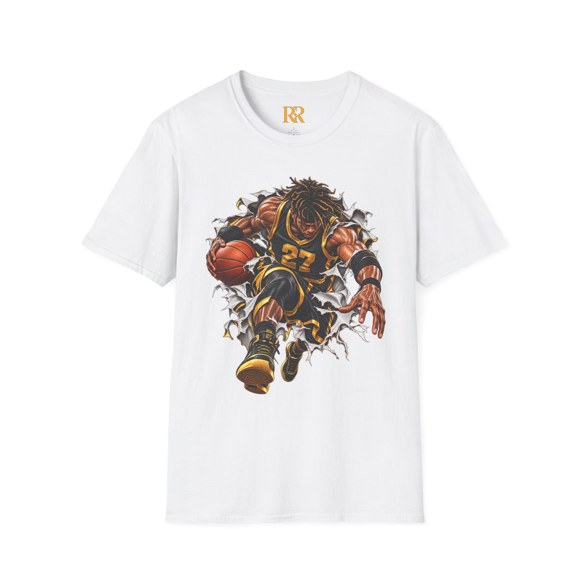 Basketball Character Graphic T-Shirt