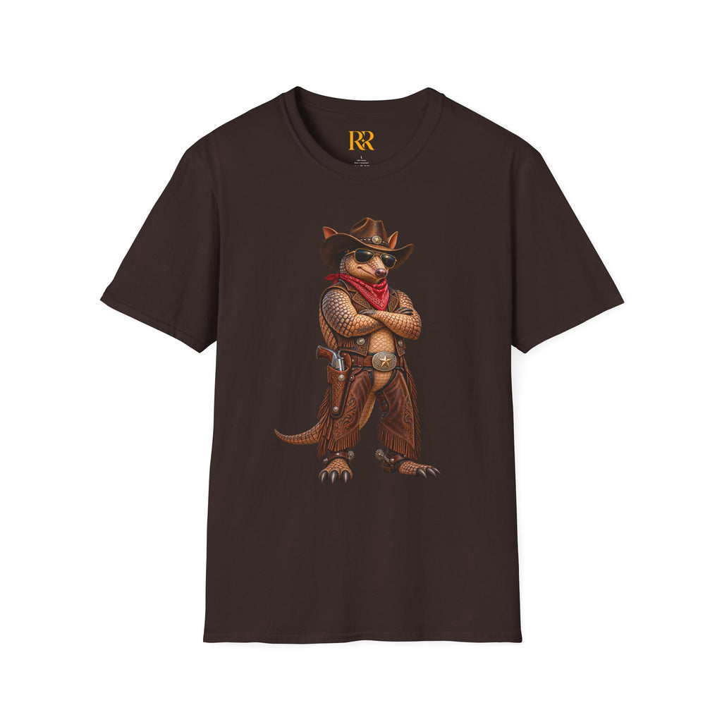 Cowboy Armadillo Western Graphic T-Shirt