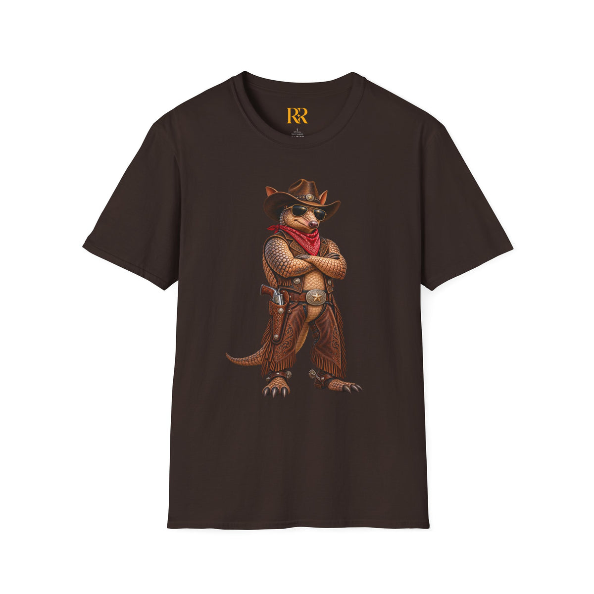 Cowboy Armadillo Western Graphic T-Shirt