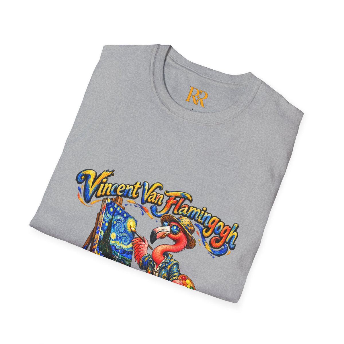 Vintage Flamingo Artist T-Shirt