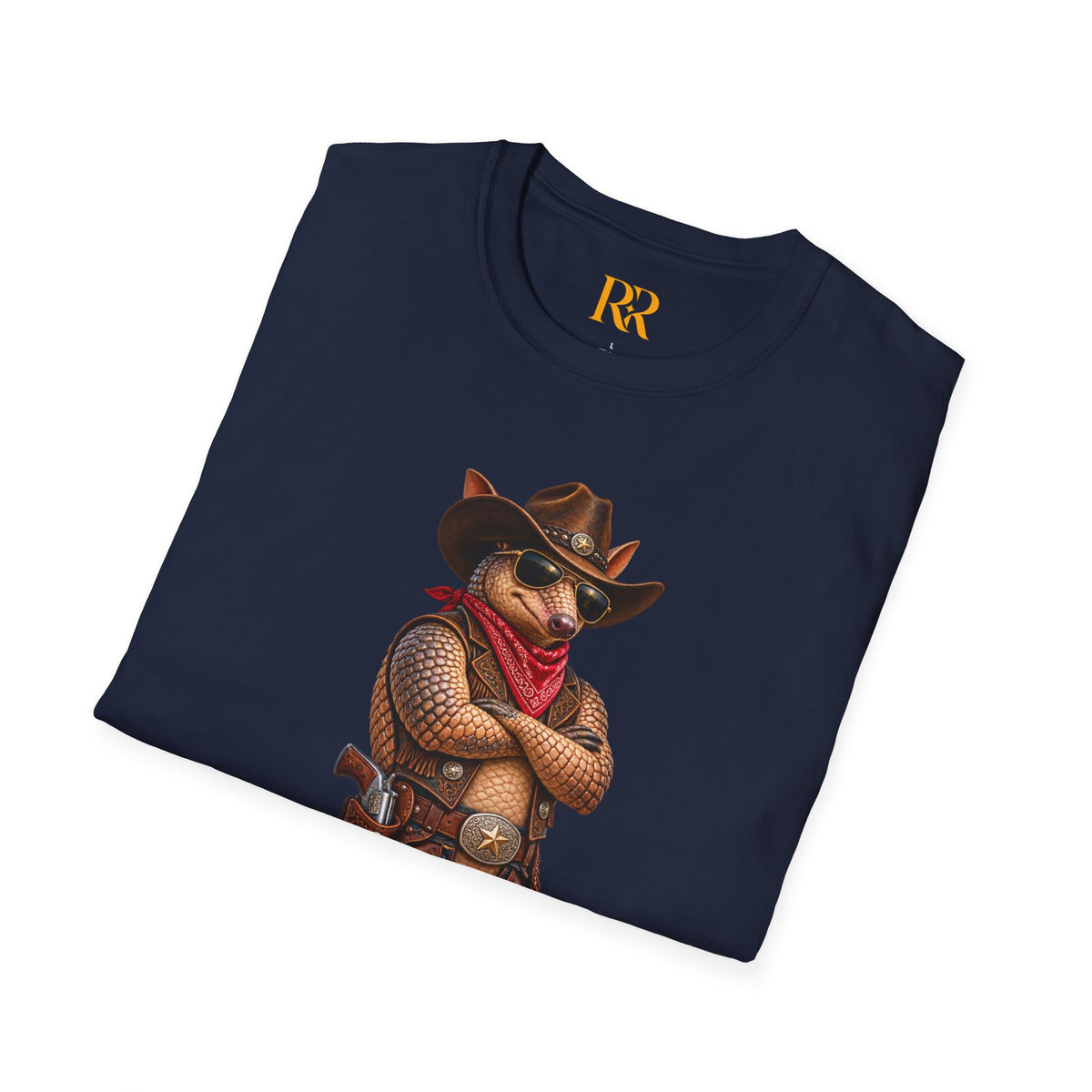 Cowboy Armadillo Western Graphic T-Shirt