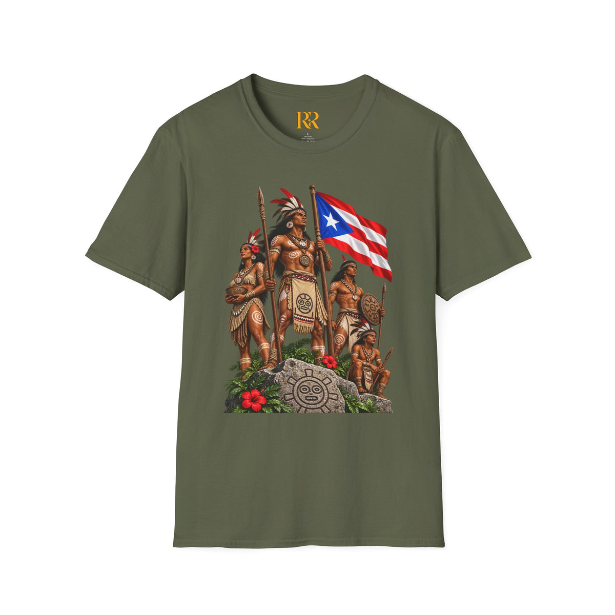 Puerto Rico Taino Heritage Flag T-Shirt