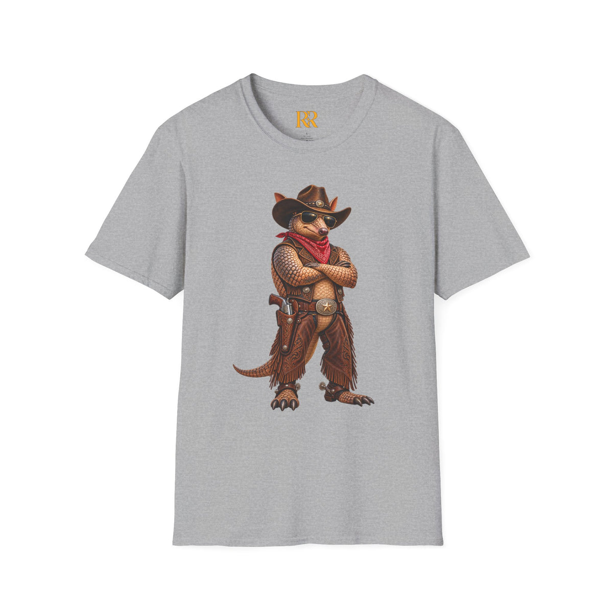 Cowboy Armadillo Western Graphic T-Shirt