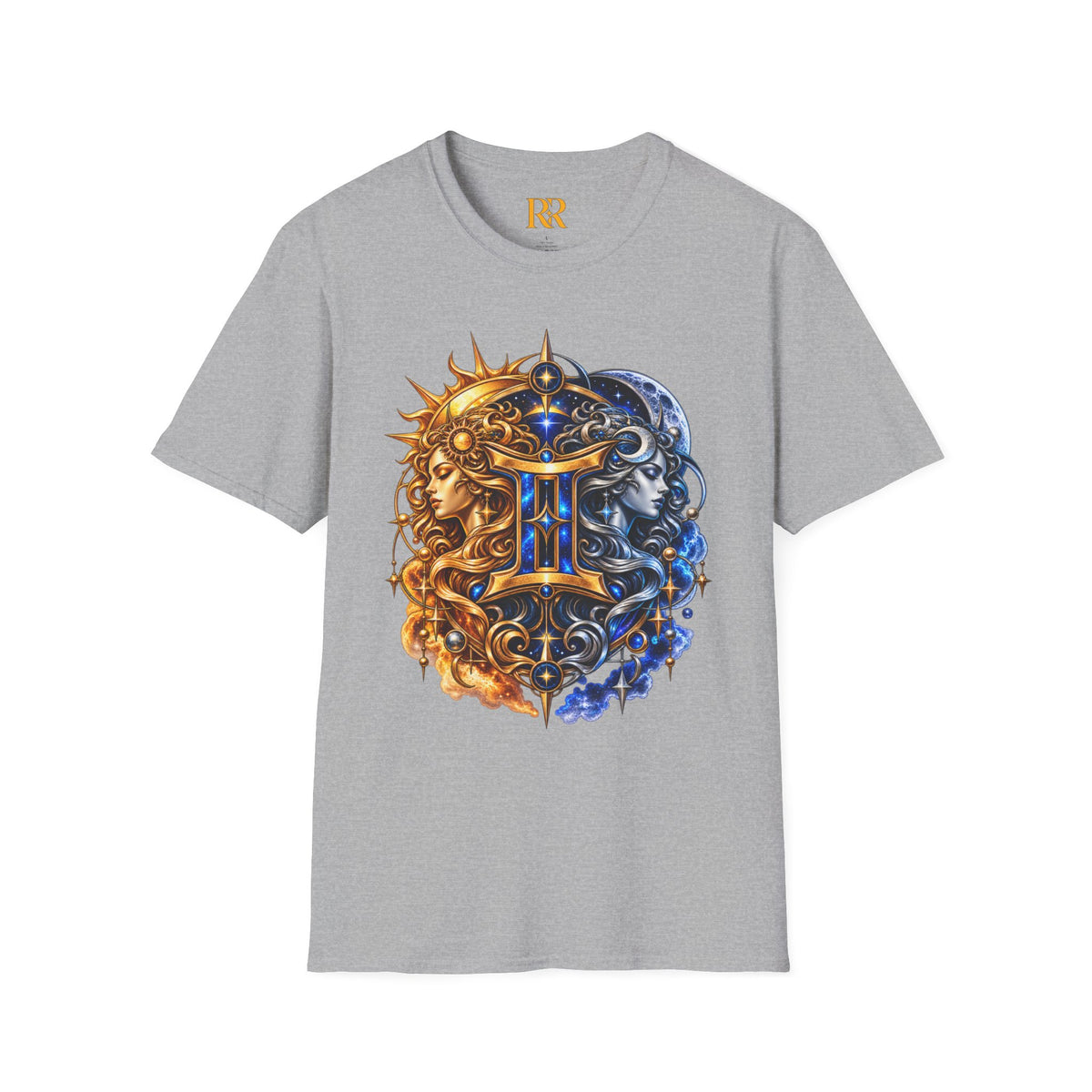 Gemini Sun and Moon Balance Celestial T-Shirt