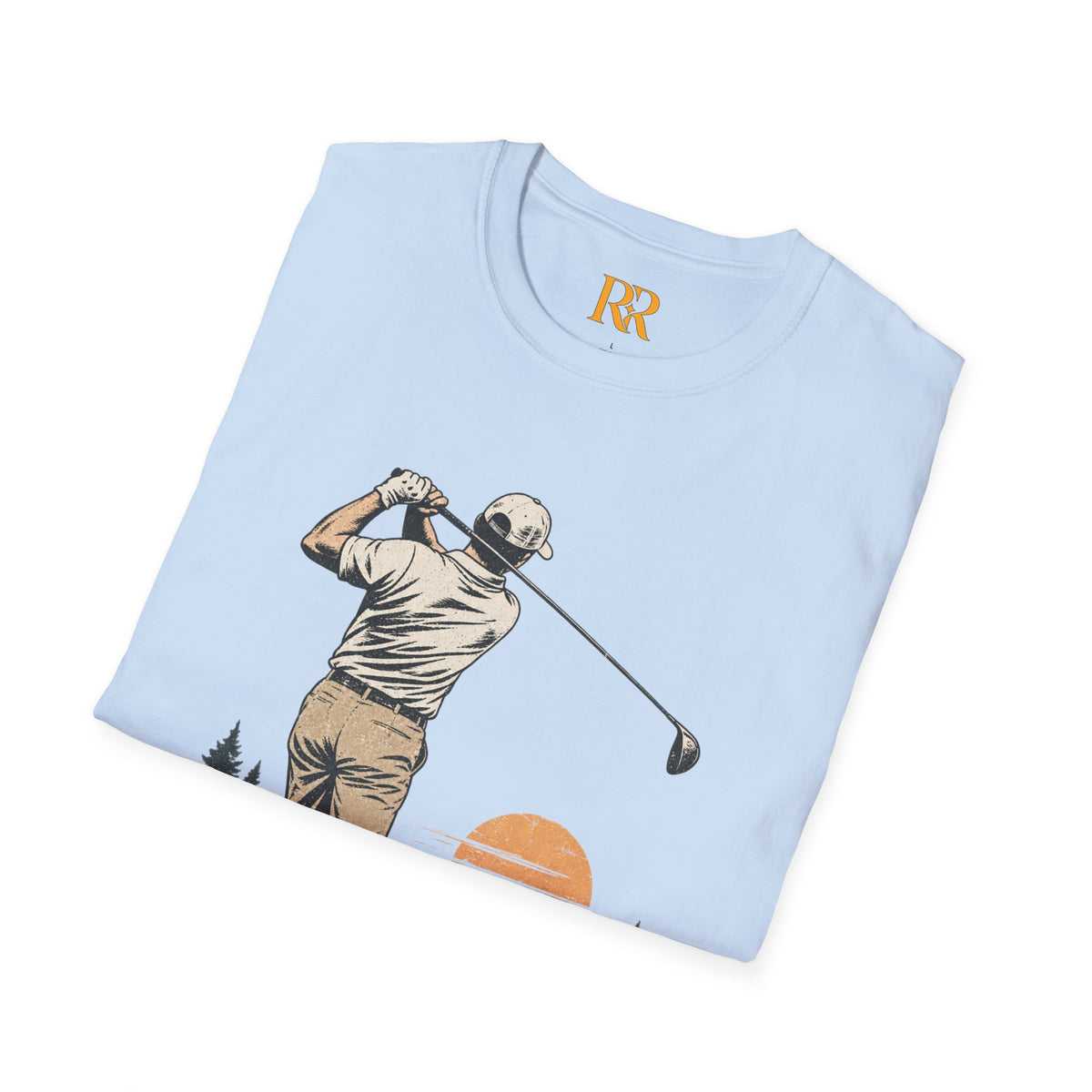 Vintage Golfer Sunset Fairway T-Shirt