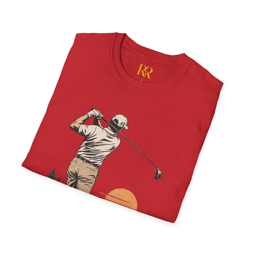 Vintage Golfer Sunset Fairway T-Shirt