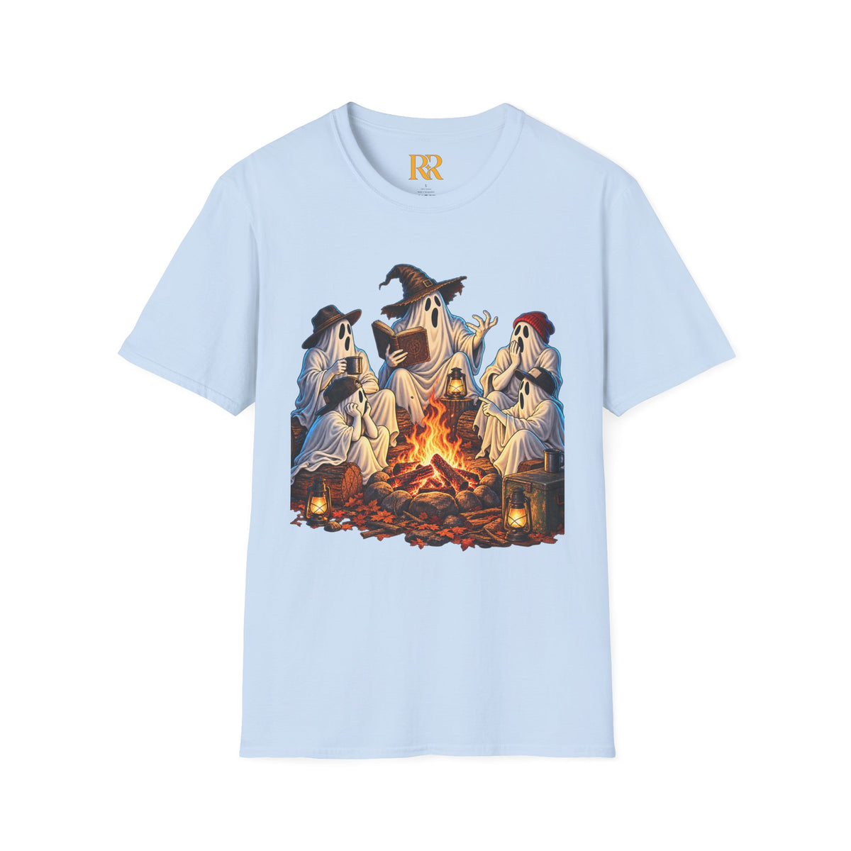Ghosts around a Campfire Fantasy T-Shirt
