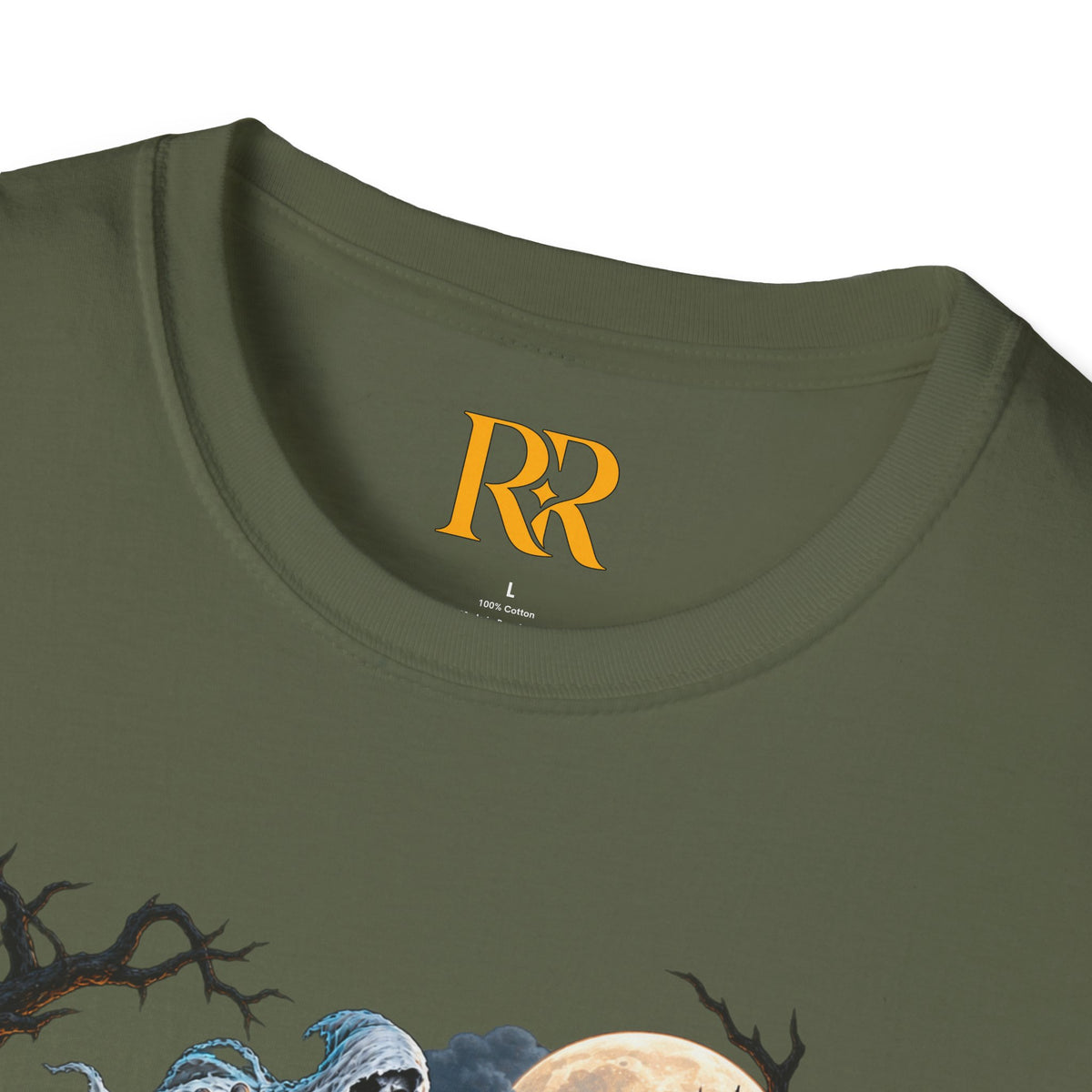Dark Fantasy Grim Reaper Castle T-Shirt