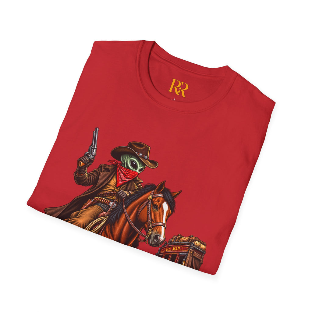 Vintage Cowboy Horse and Wagon Western T-Shirt