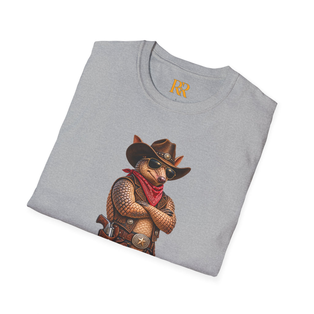 Cowboy Armadillo Western Graphic T-Shirt