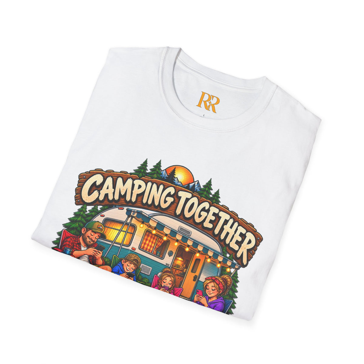 Camping Together Campfire Family Camping T-Shirt