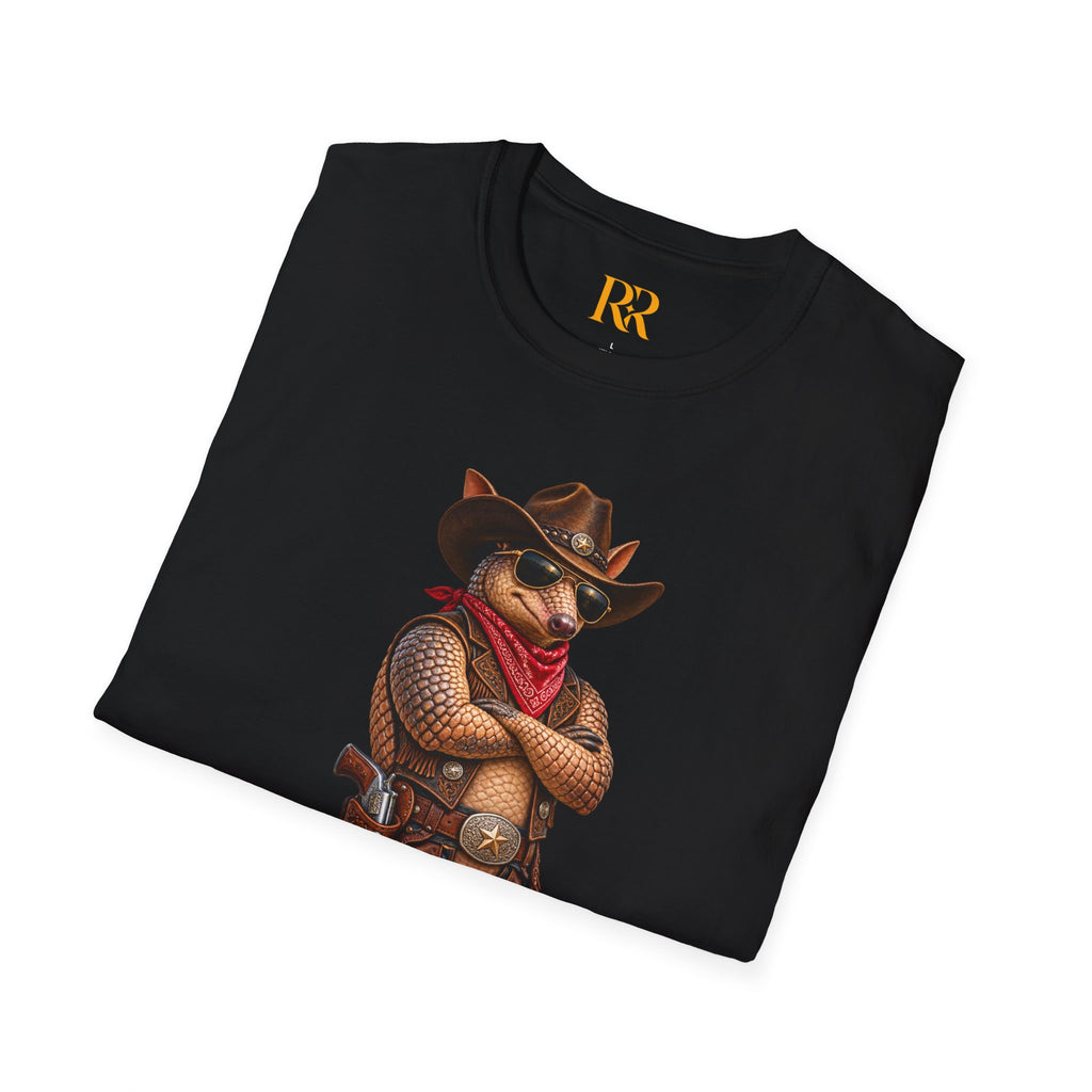 Cowboy Armadillo Western Graphic T-Shirt