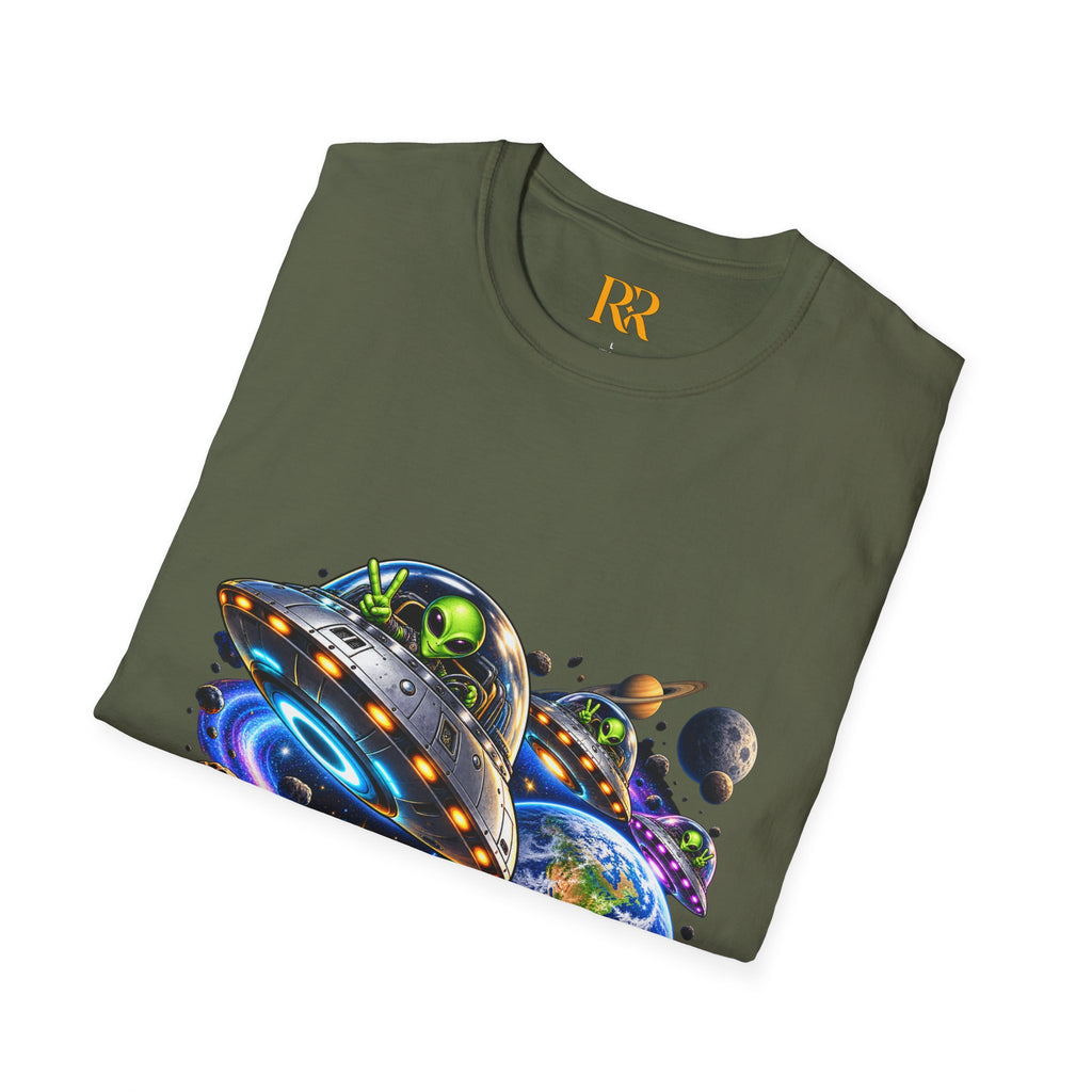 Cosmic UFO Alien Space Adventure T-Shirt