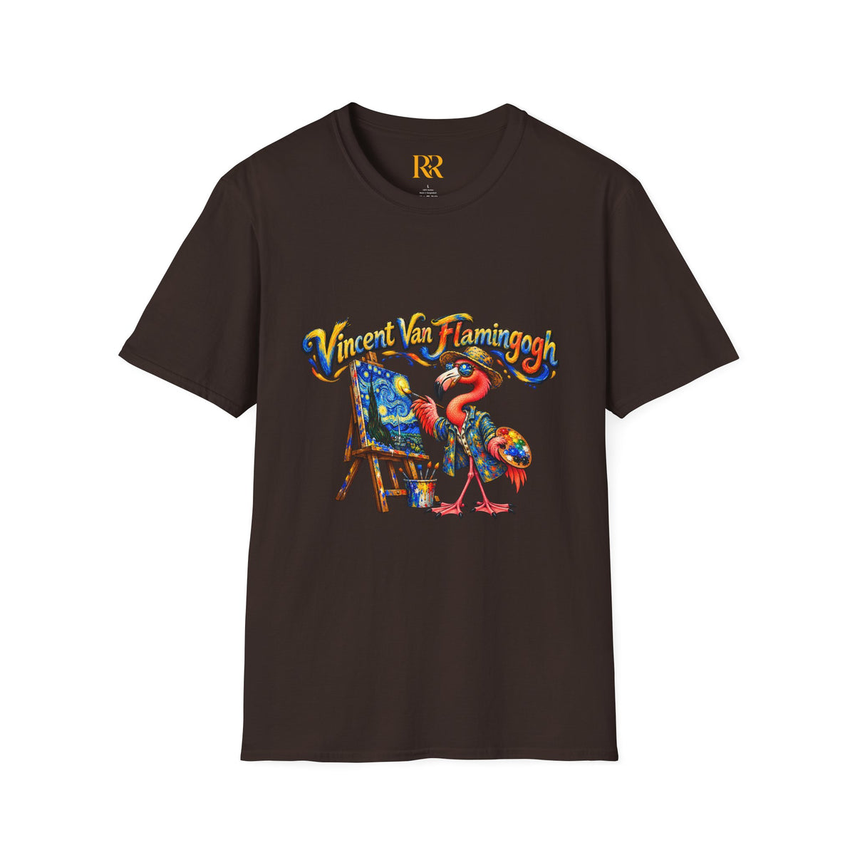 Vintage Flamingo Artist T-Shirt