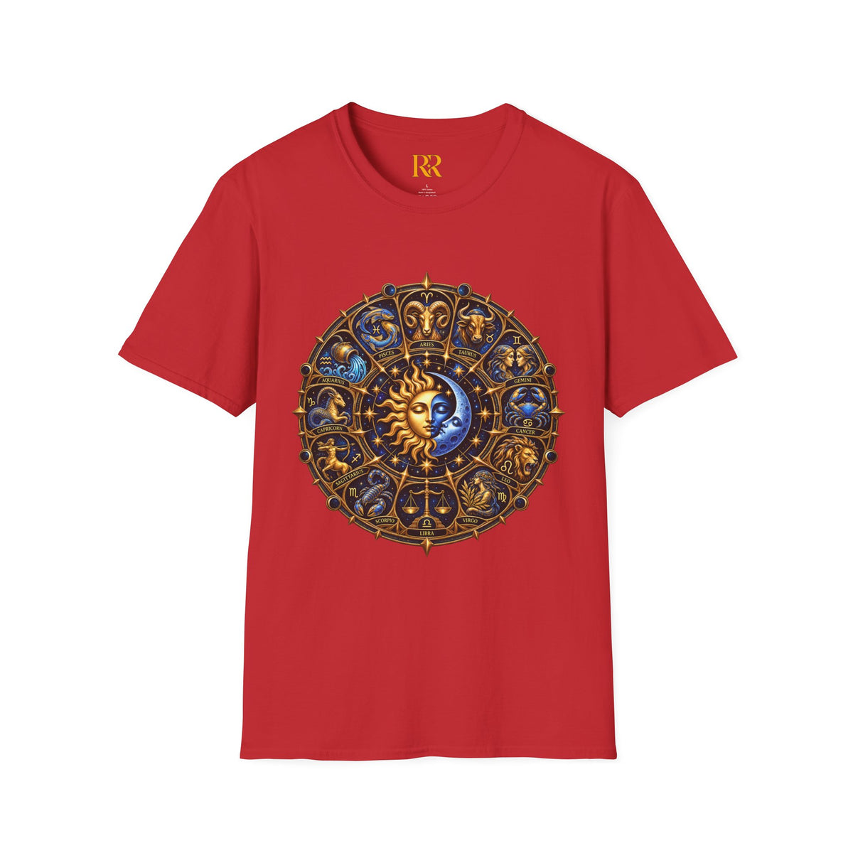 Celestial Sun and Moon Mandala T-Shirt