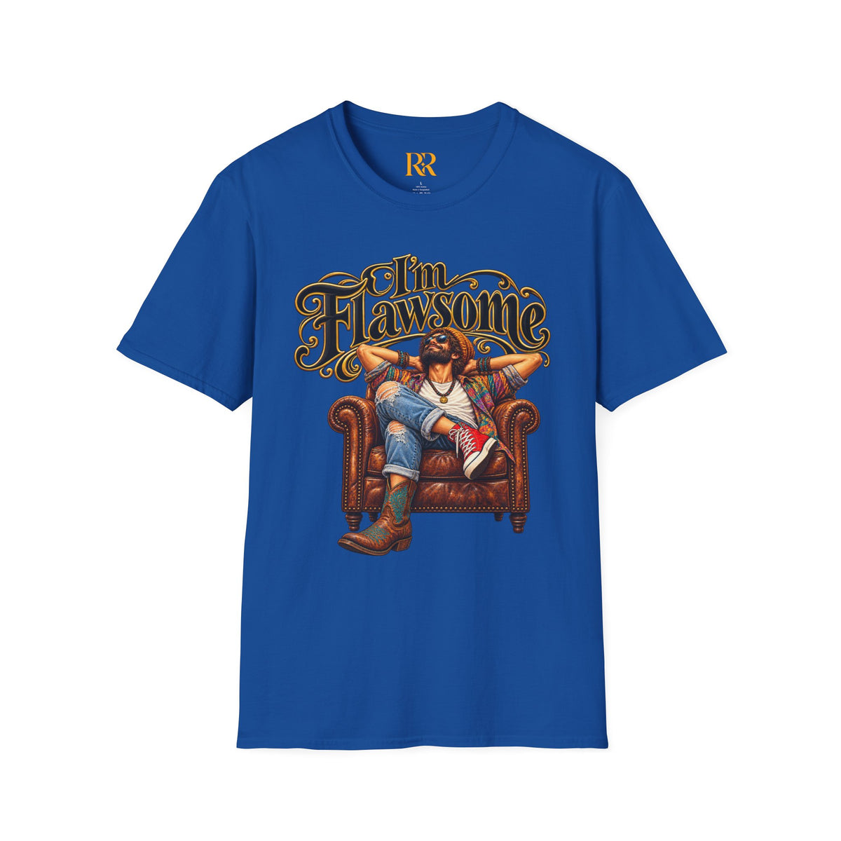 Flawsome Funny Western Cowboy Graphic T-Shirt