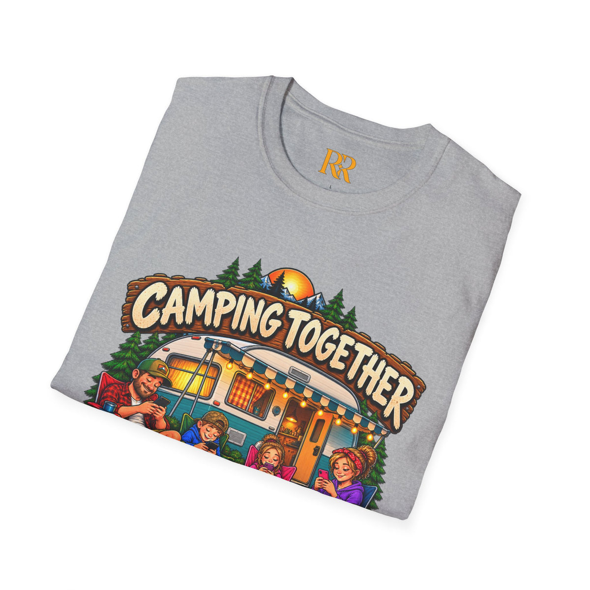 Camping Together Campfire Family Camping T-Shirt