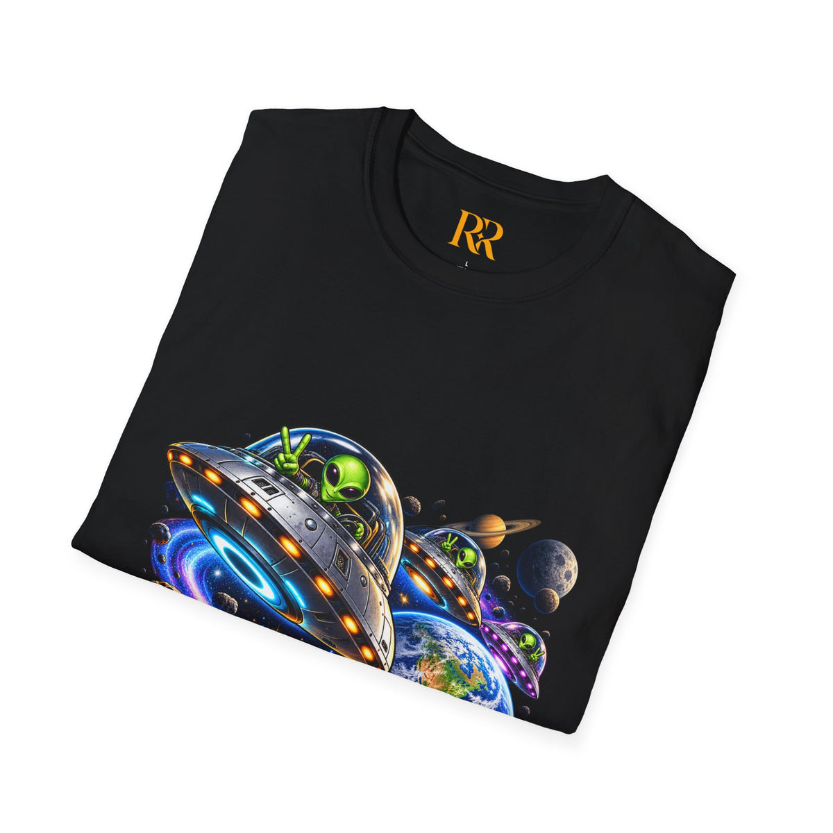 Cosmic UFO Alien Space Adventure T-Shirt